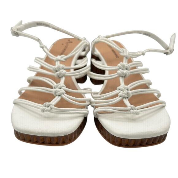 Lucky Brand‎ Women's White Bassie Block Heels Strappy Sandals Size 10M - Picture 6 of 14